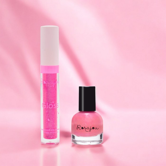 Gloss et vernis à ongles rose enfant