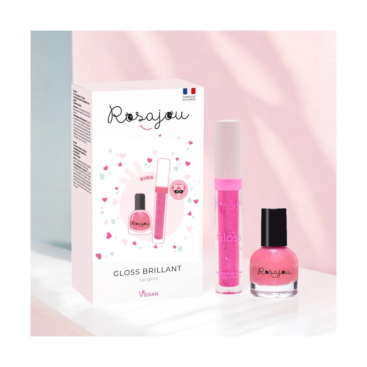 Duo gloss et vernis rose enfant