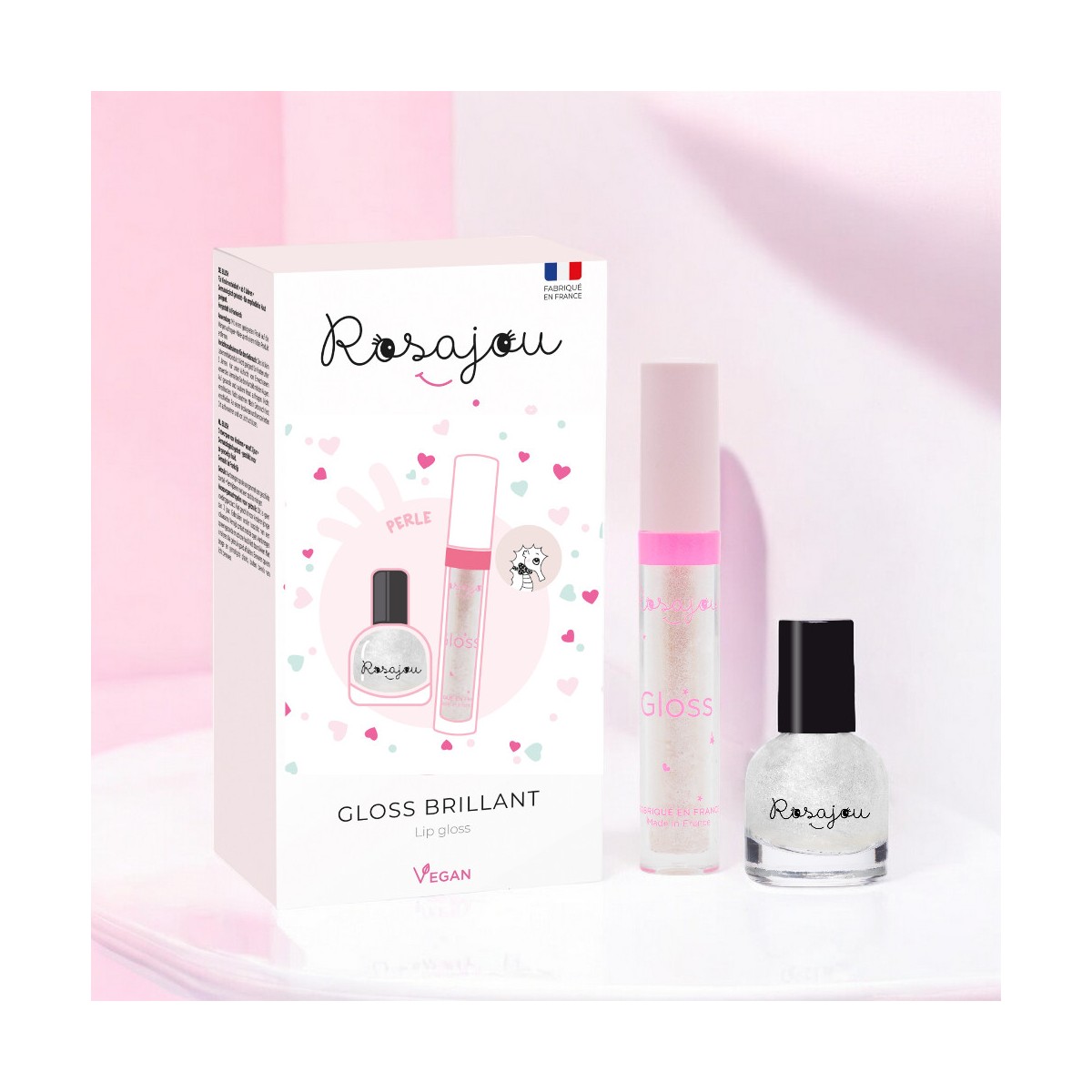 Duo gloss et vernis blanc nacré enfant