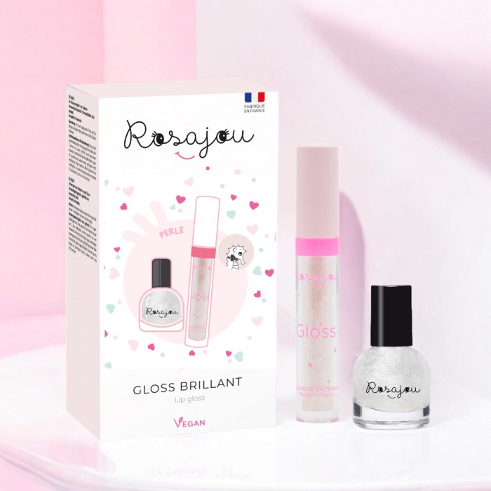 Duo gloss et vernis blanc nacré enfant