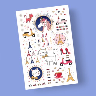 Temporary Tattoos "Paris"